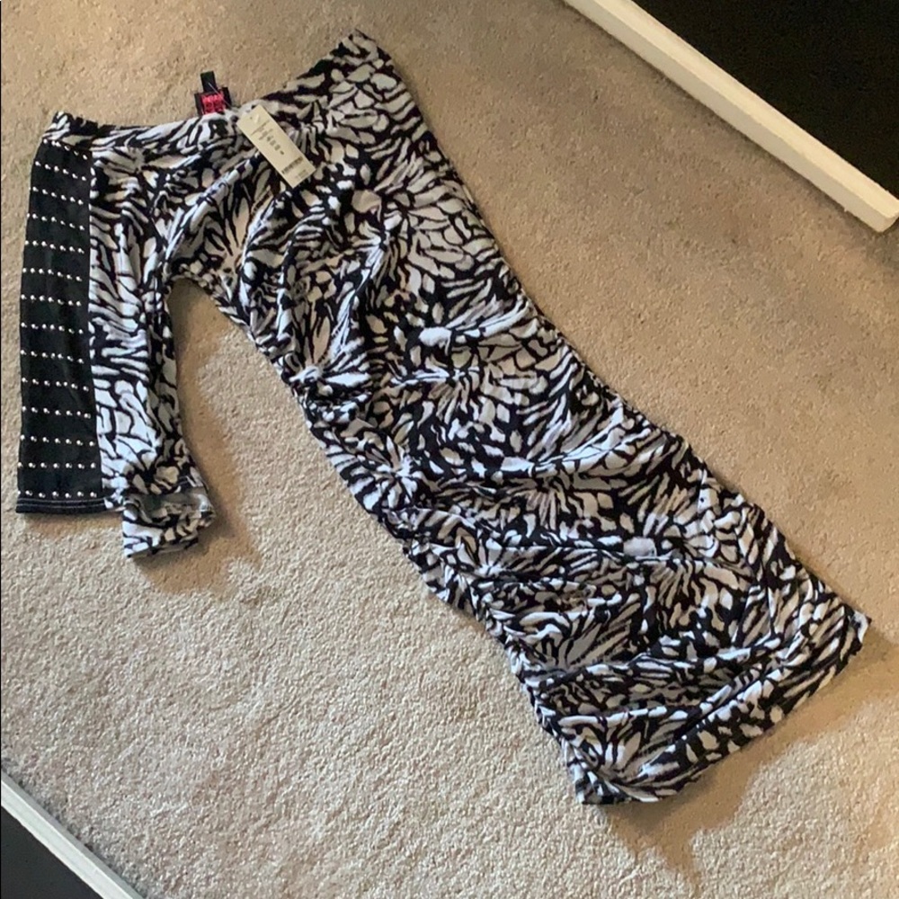 One sleeved dress